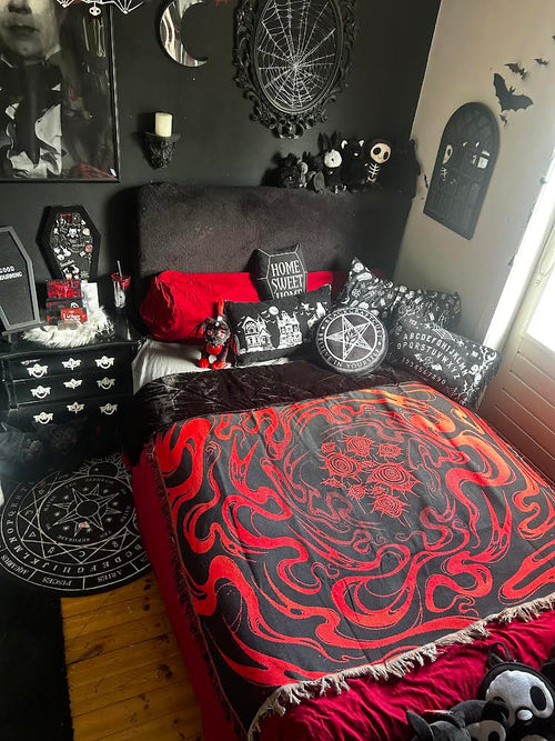 Blood Underworld - Ghost Portal Woven Blanket