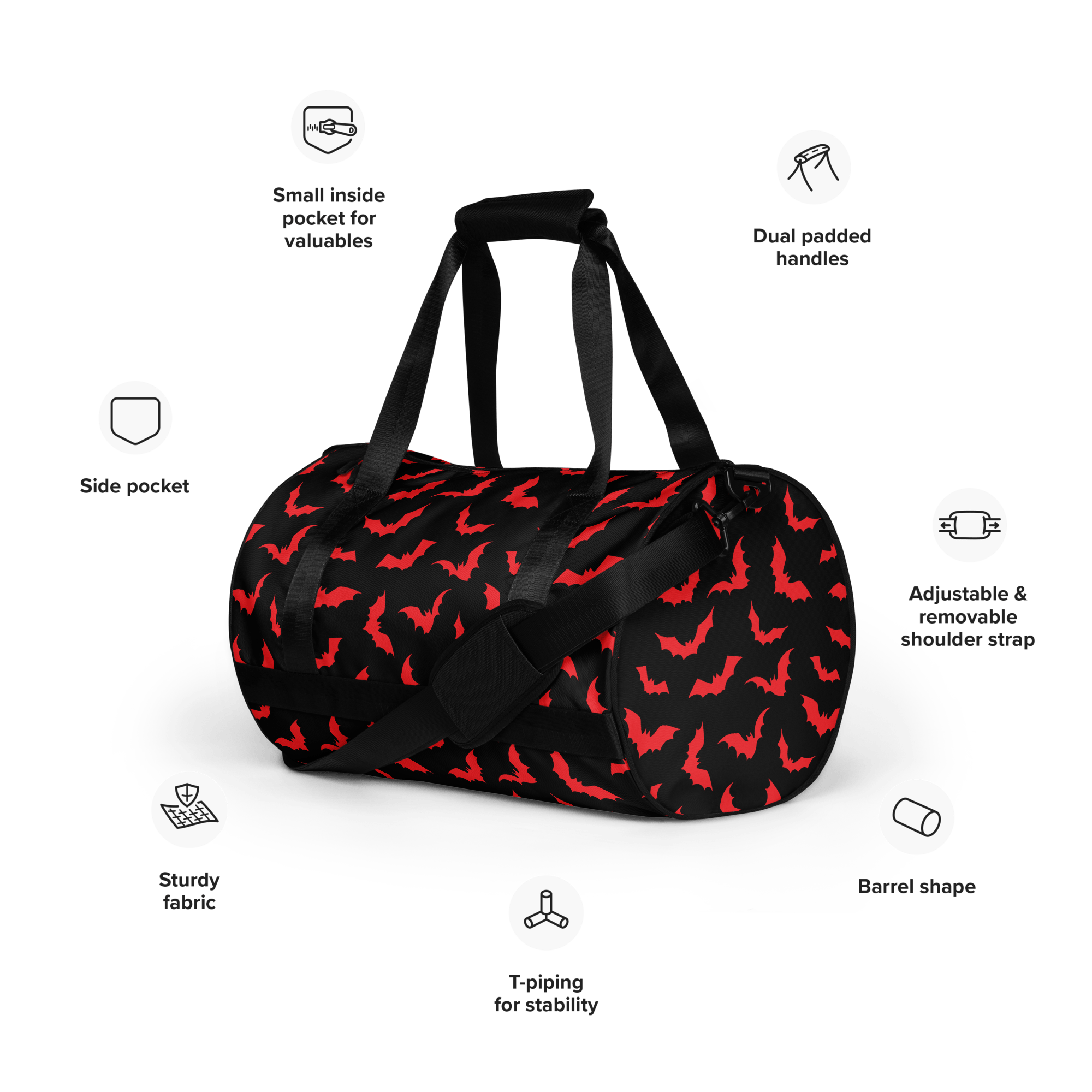 Bloody Bats Gym Bag